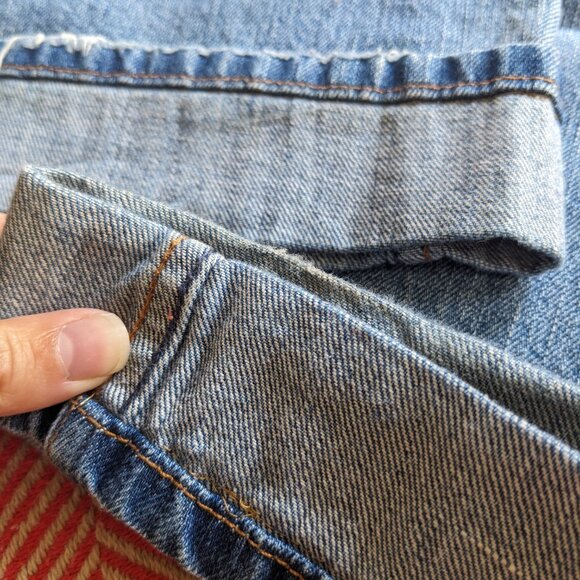 Mid Rise Levi's Flare Orange Tab Jeans - Picture 5 of 7